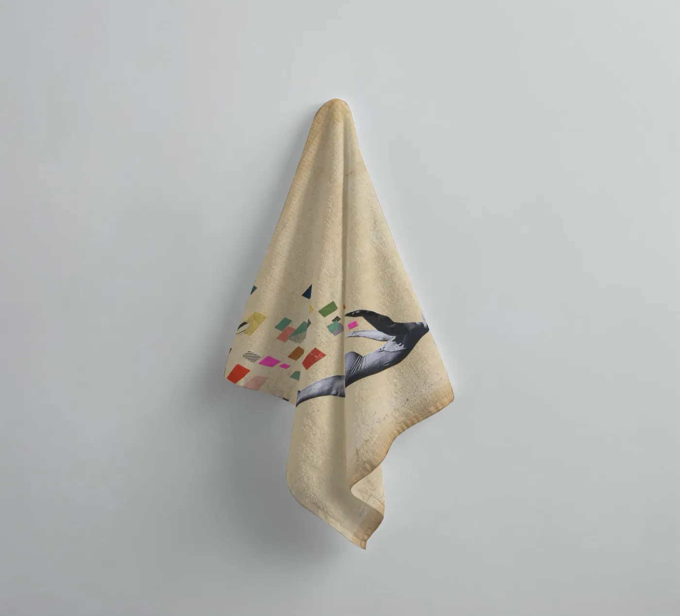 Schwan Handtuch von Cassia Beck Collage