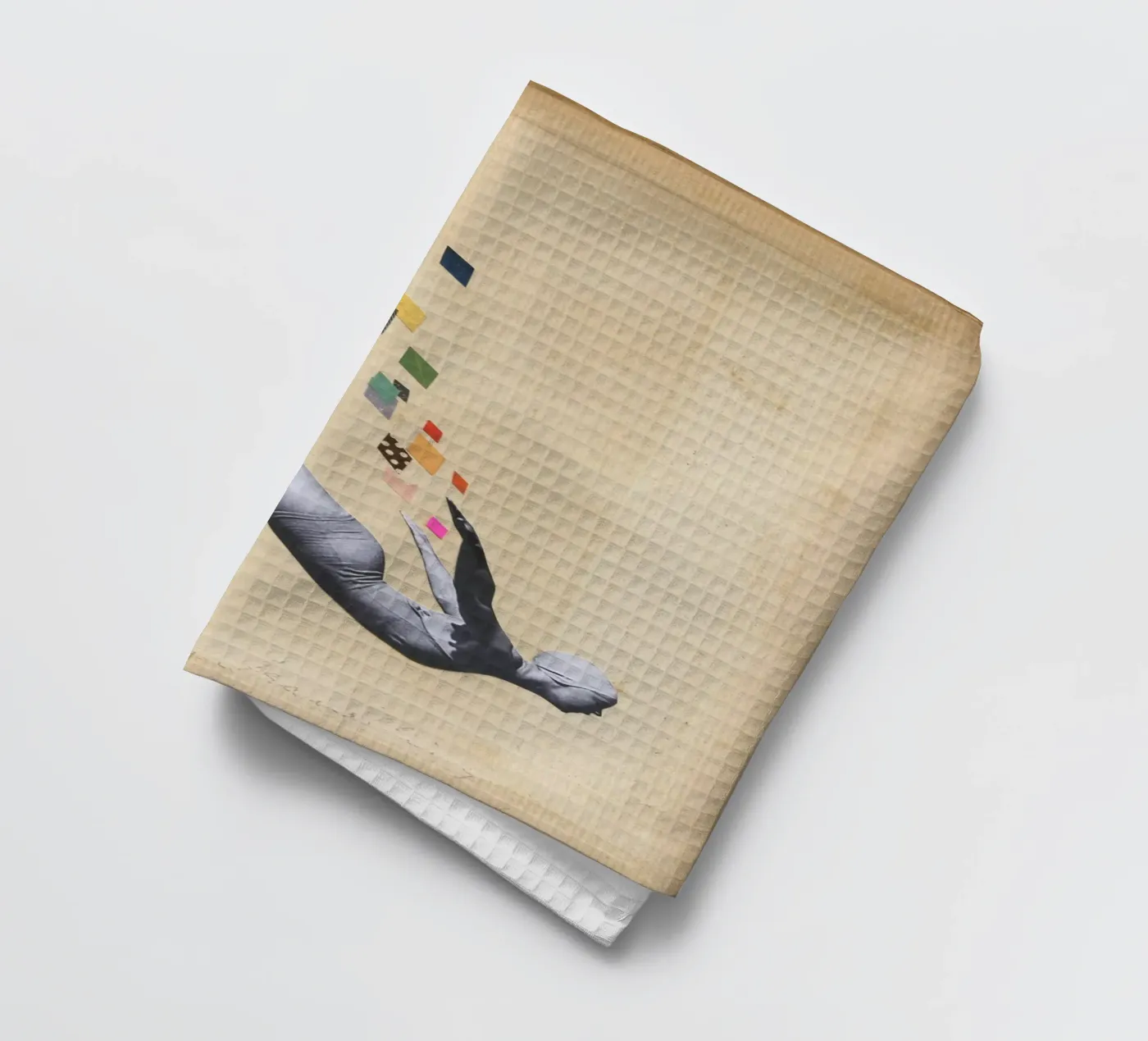 Schwan Geschirrtuch von Cassia Beck Collage