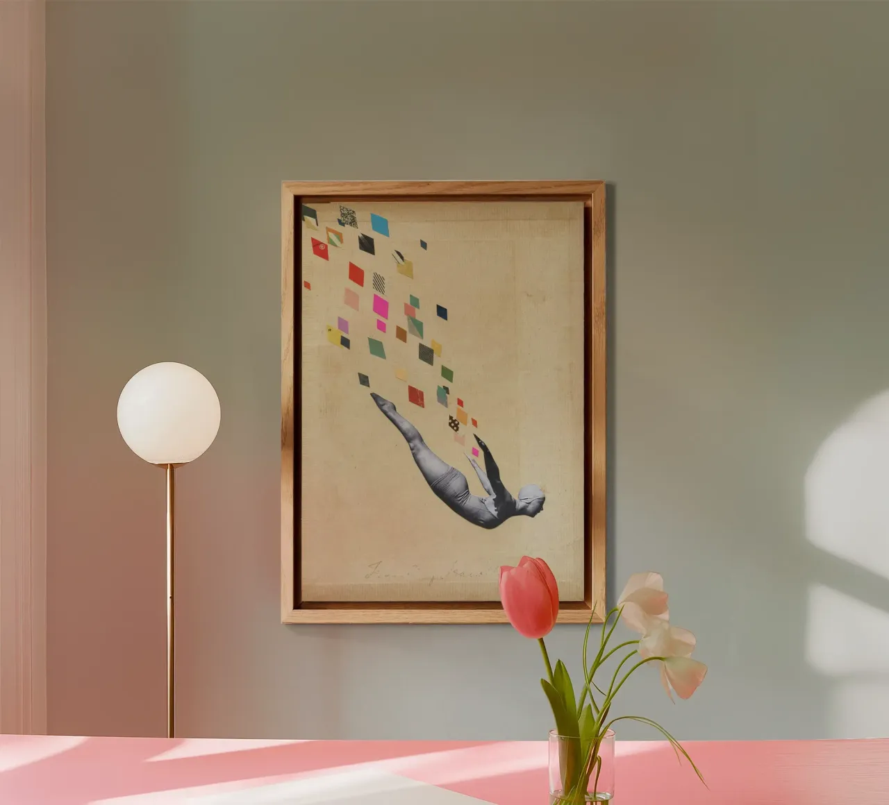 Cigno alluminio dibond da Cassia Beck Collage
