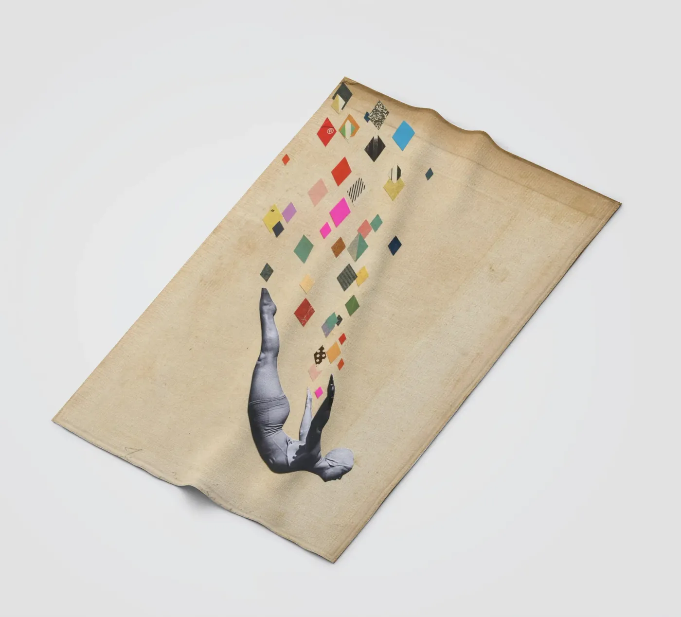 Schwan Fleecedecke von Cassia Beck Collage