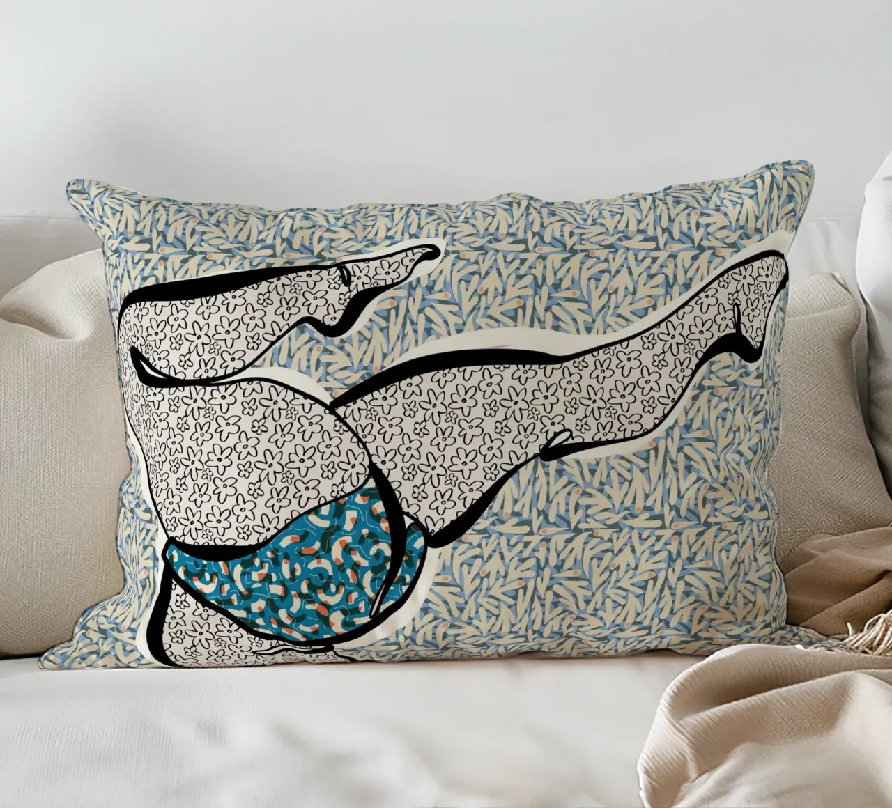 Pure Curves No 02 cuscino da treechild