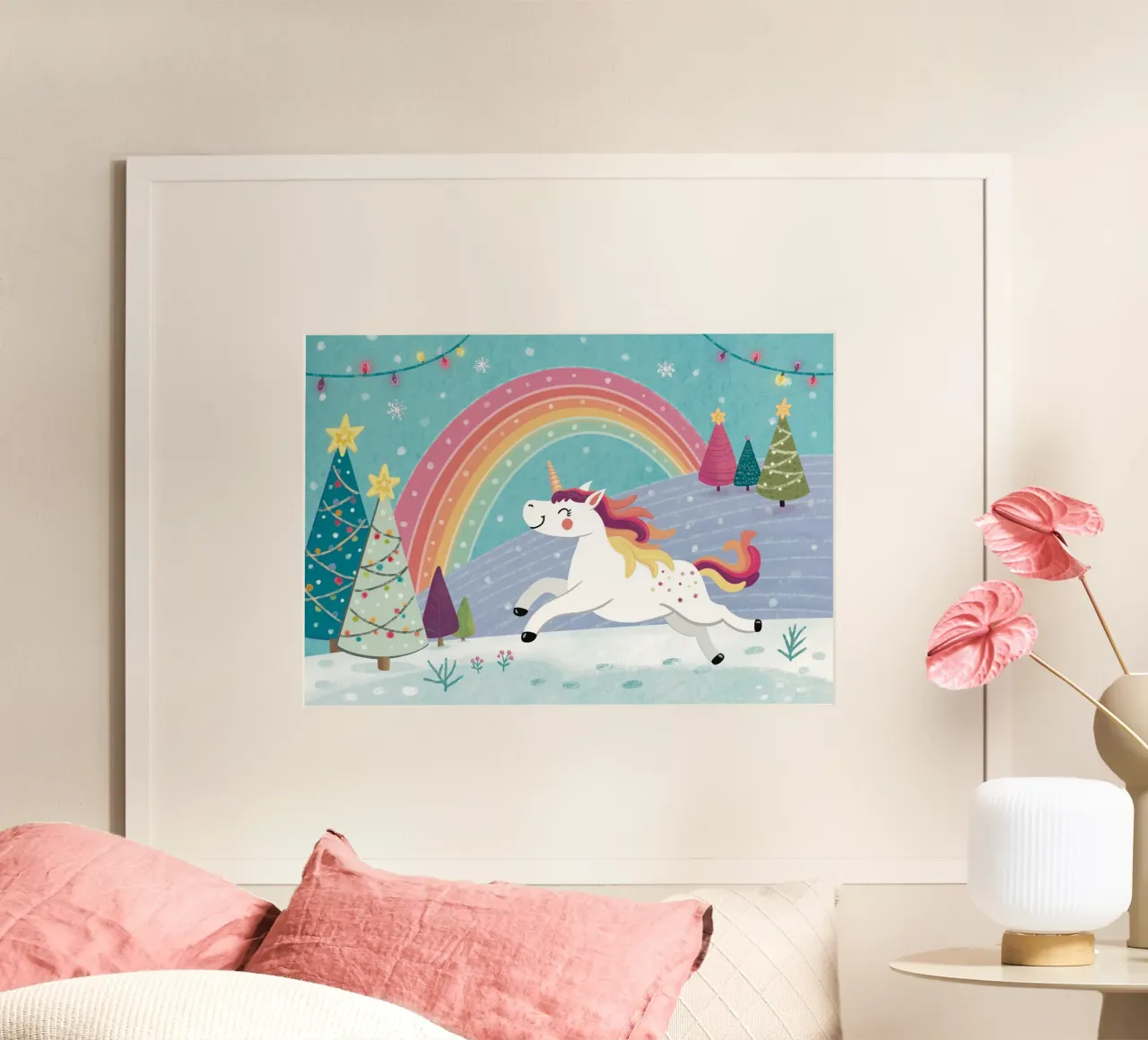 Winter Unicorn poster da KP Design