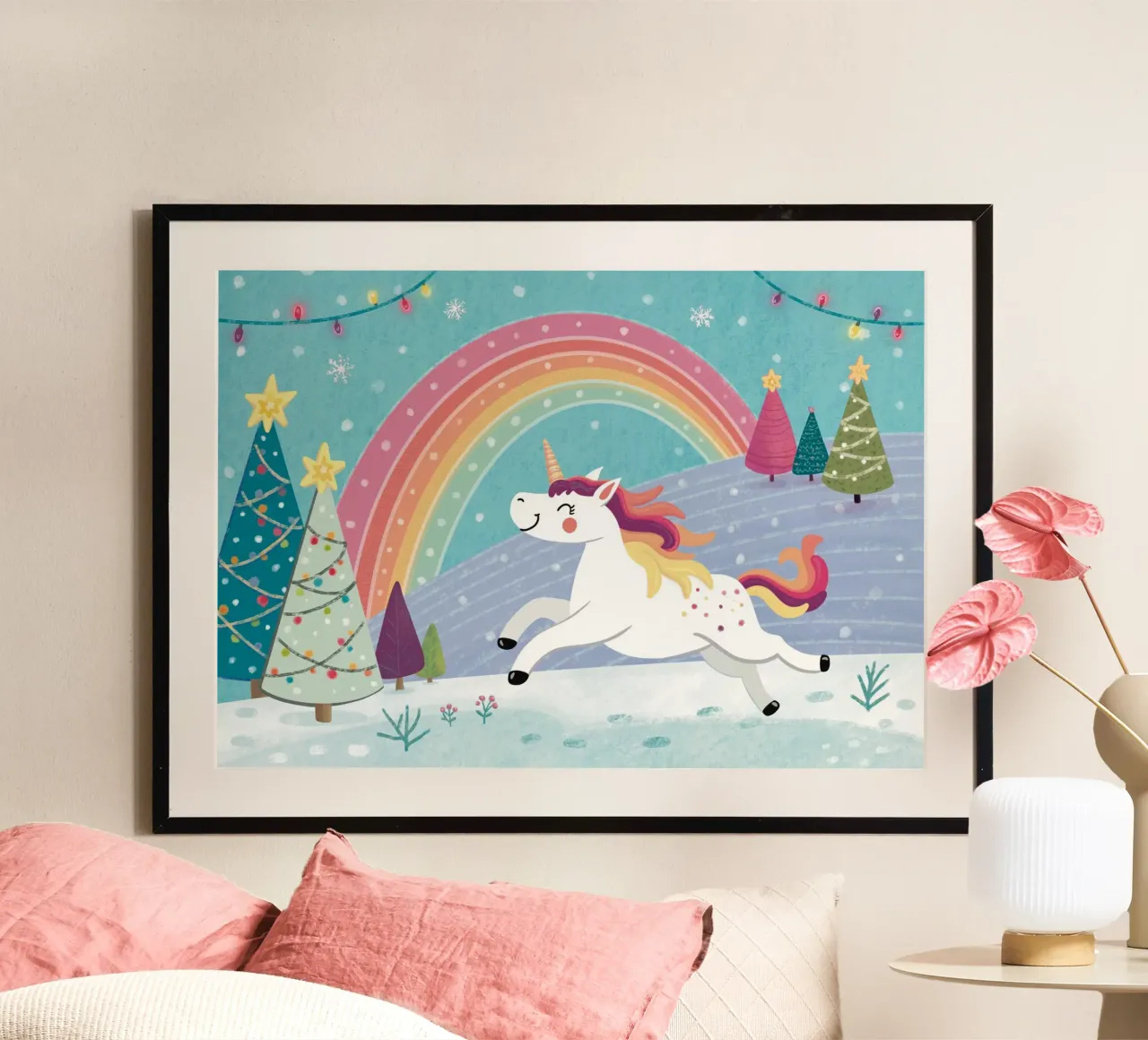 Winter Unicorn poster da KP Design