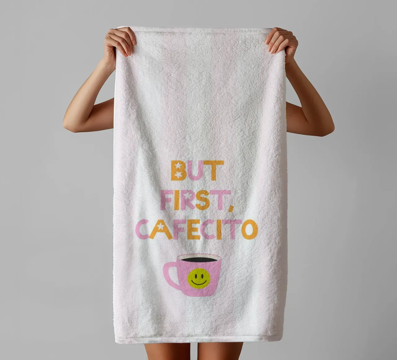 But first, Cafecito asciugamano da bagno da Roseberry Design