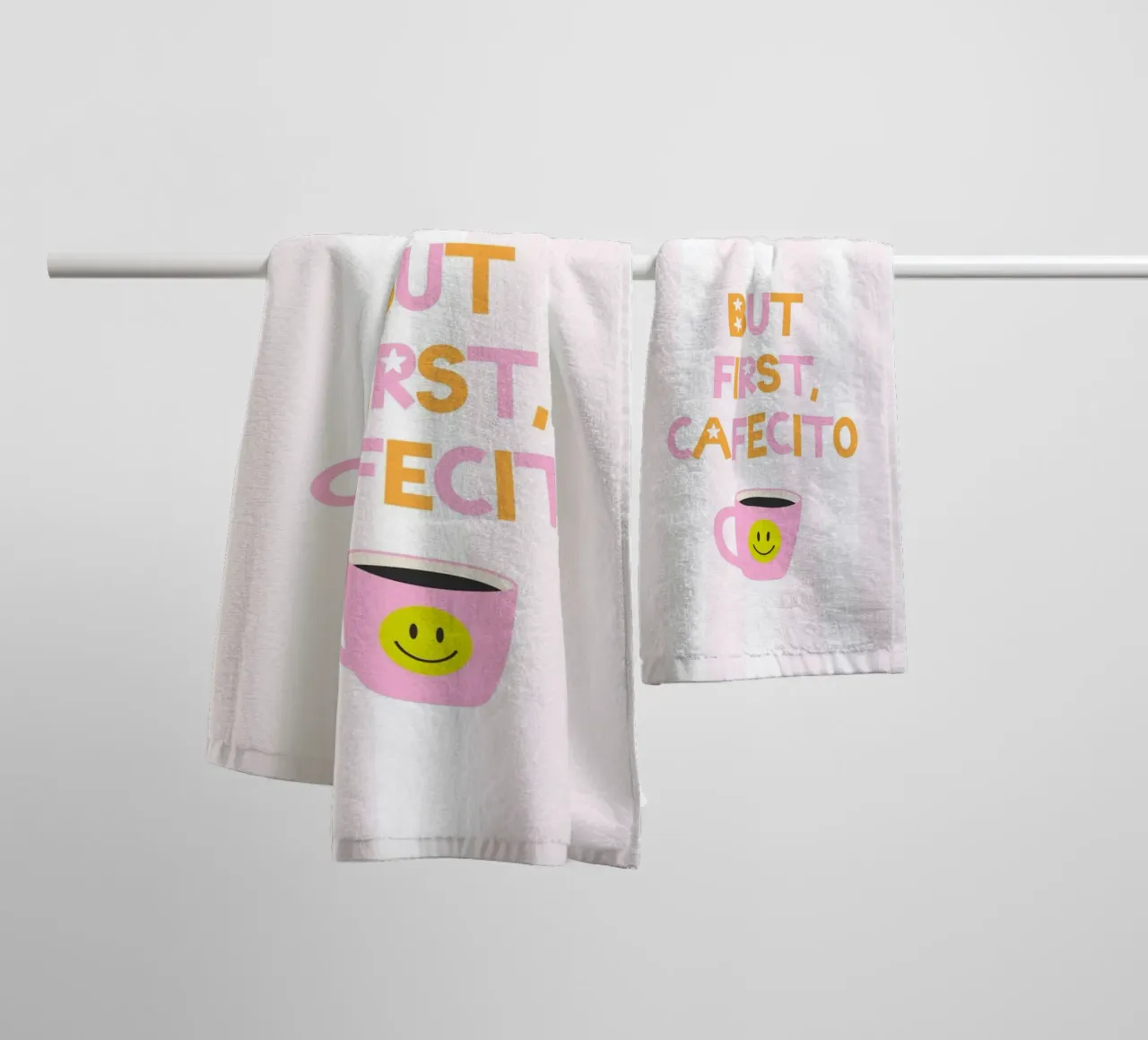 But first, Cafecito asciugamano da bagno da Roseberry Design