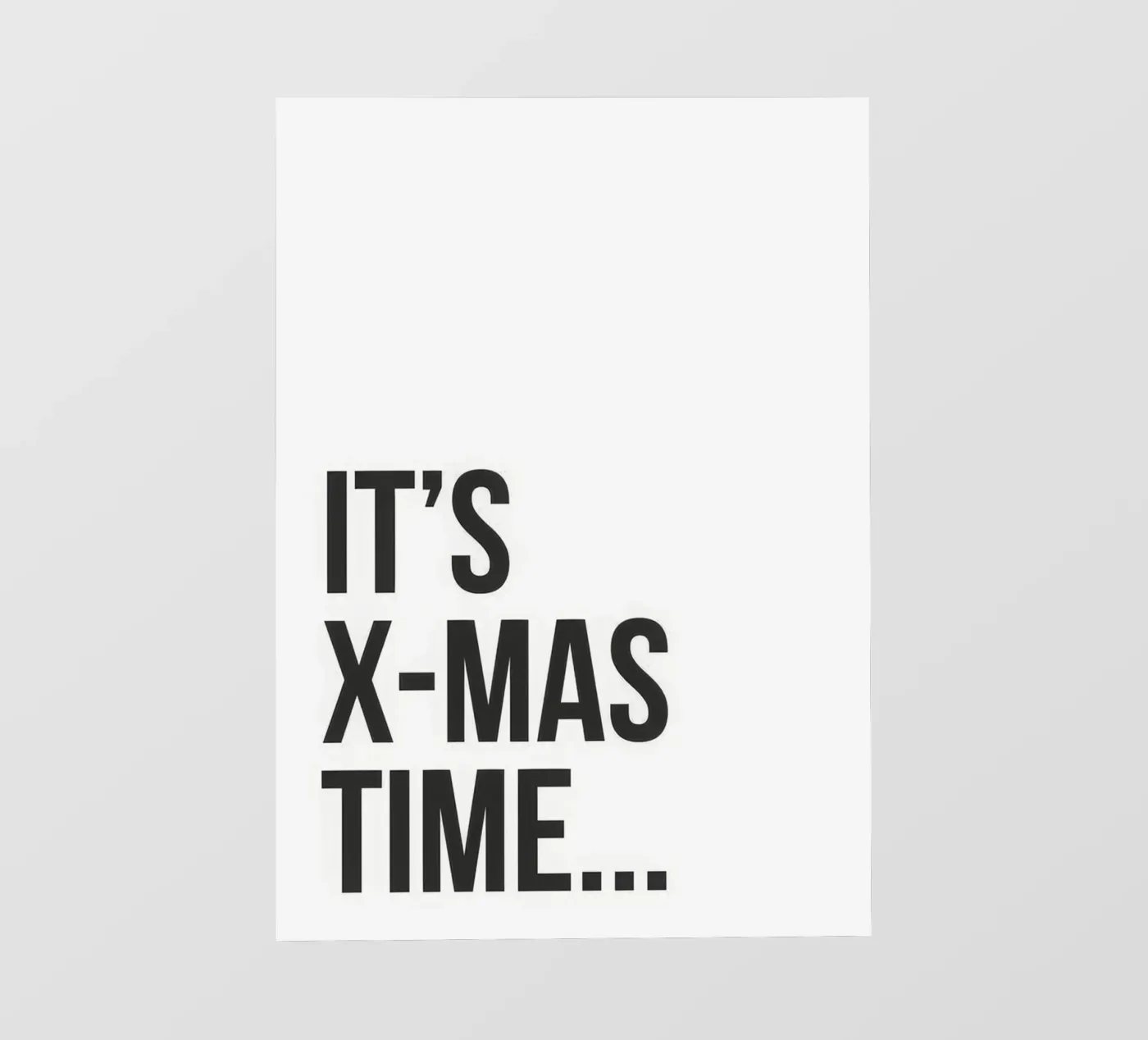 It's X-Mas Time fotobehang van WORD & WONDER