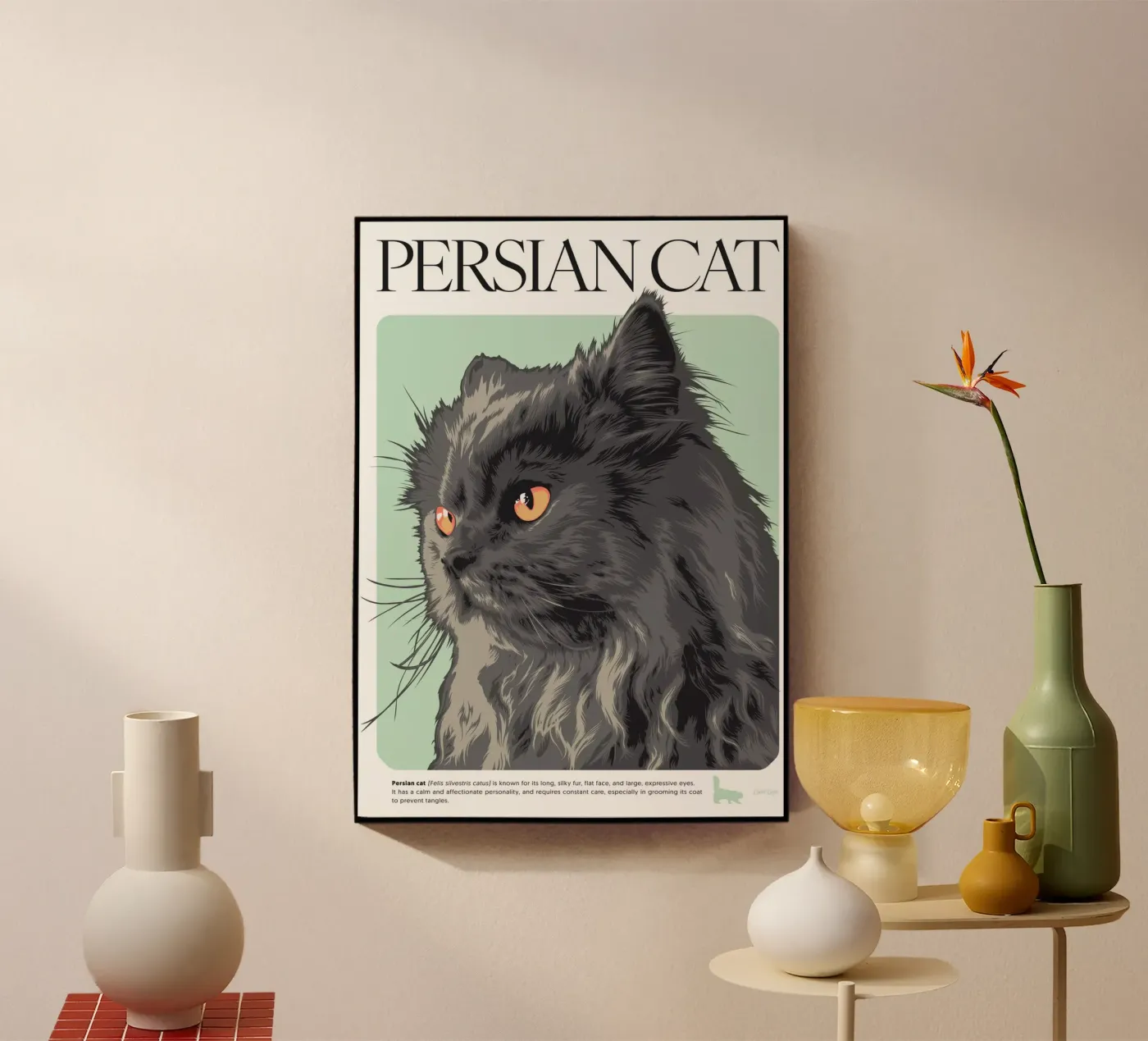 GATTO PERSIANO plexiglass da Cranio Dsgn