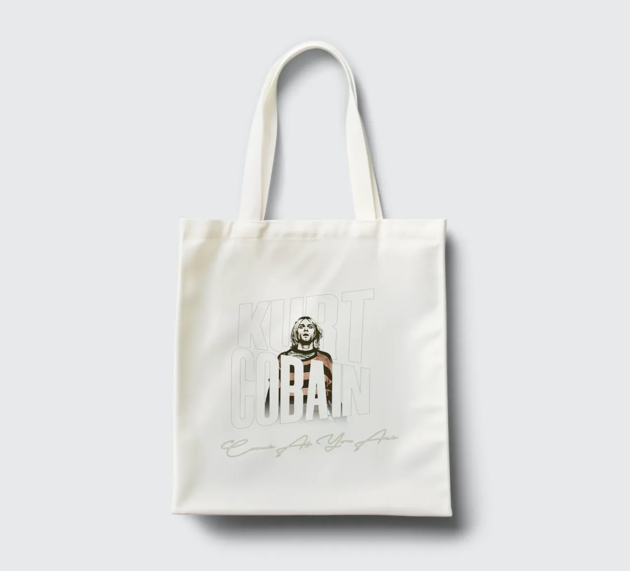 Kurt Cobain - Vieni come sei borsa in juta da Gunawan Rb