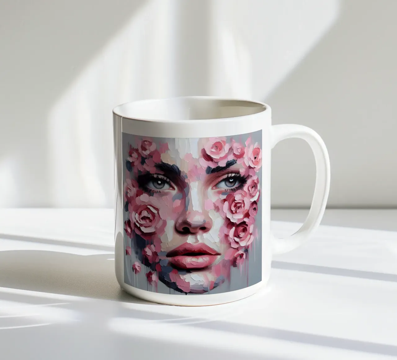 RITRATTO ROSA PEEKABOO tazza in ceramica da ARTOMATIC