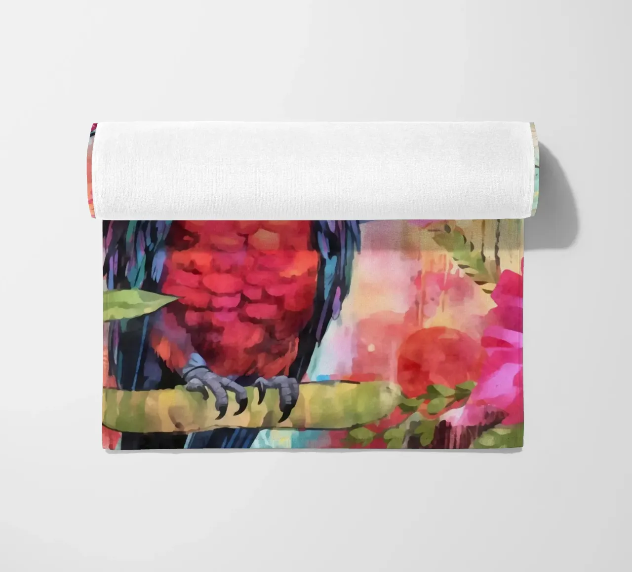 Pappagallo Giungla di fiori tropicali telo mare da Andrea Haase Modern Home