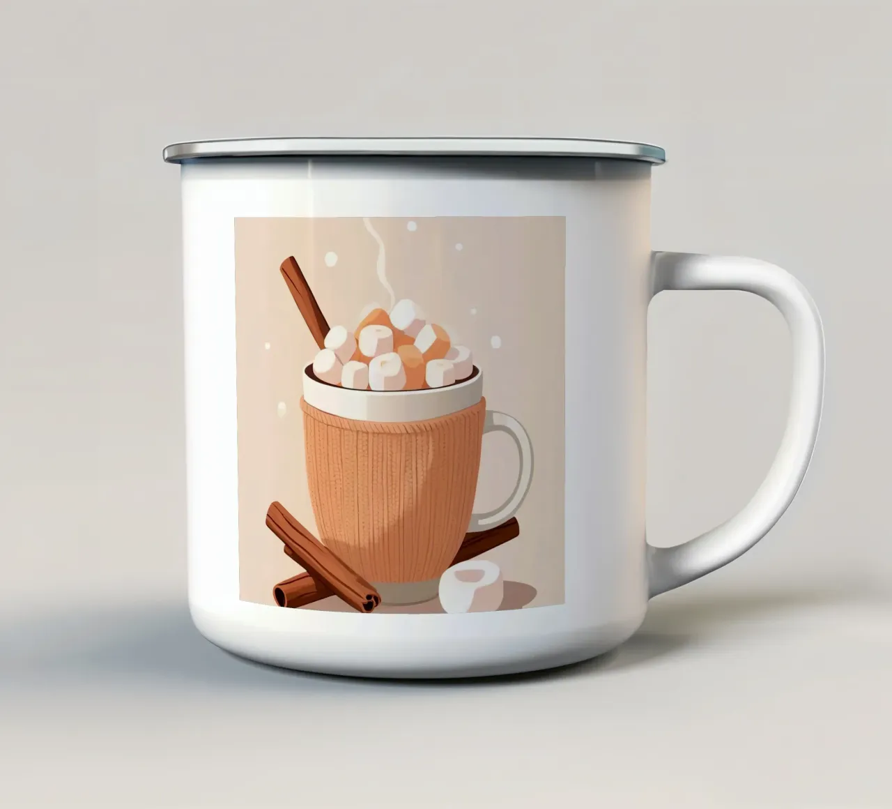 Calore alla cannella tazza in smalto da Maison Solis