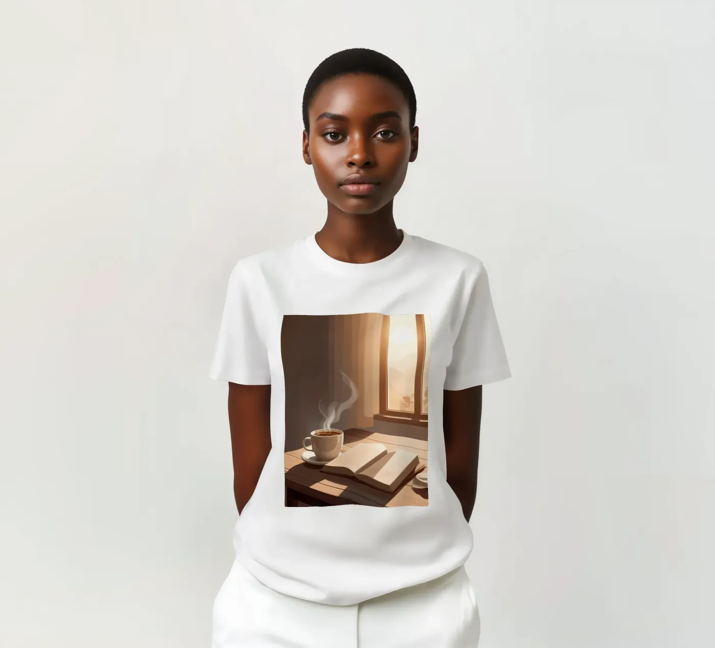 Caffè e capitoli t-shirt da Maison Solis