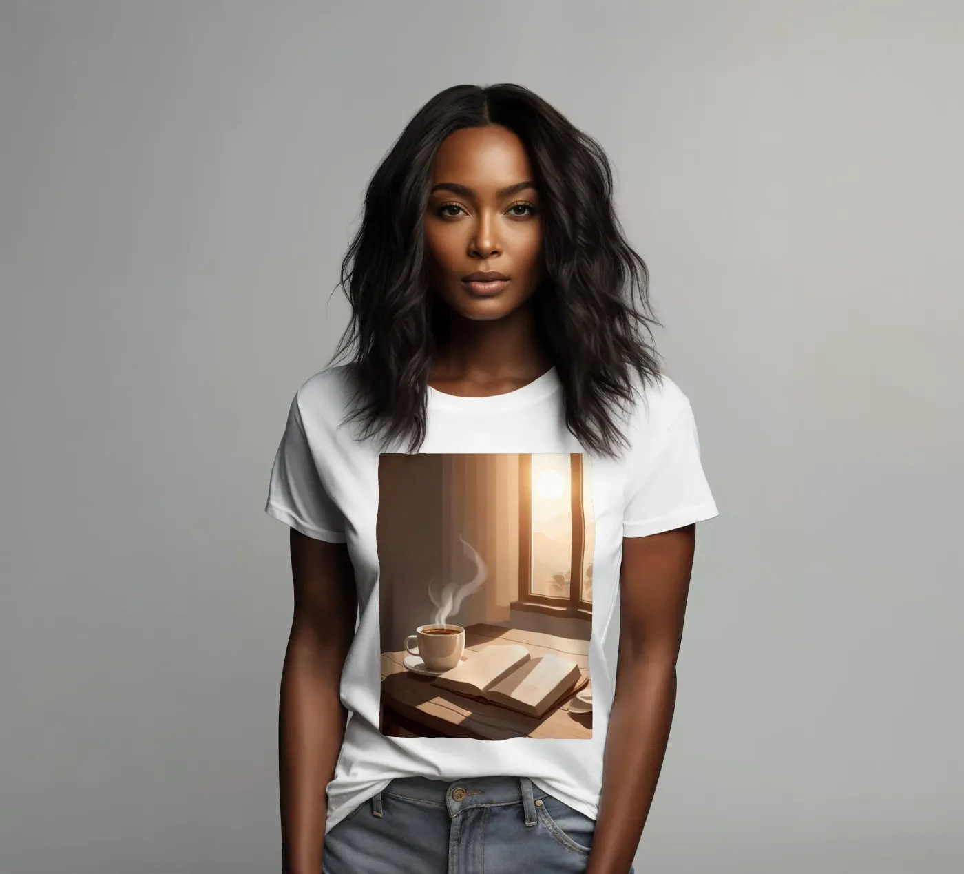 Caffè e capitoli t-shirt da donna da Maison Solis