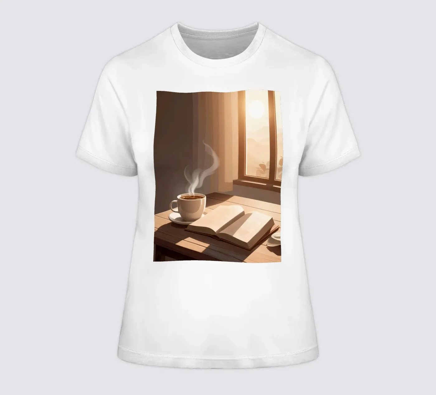 Caffè e capitoli t-shirt da donna da Maison Solis