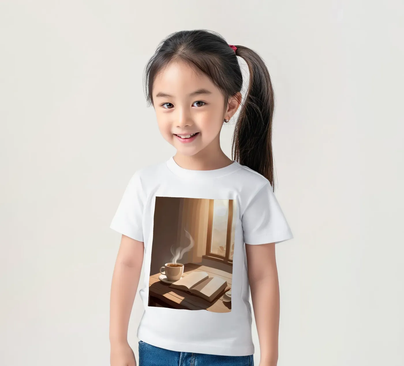 Café et chapitres t-shirt enfant de Maison Solis