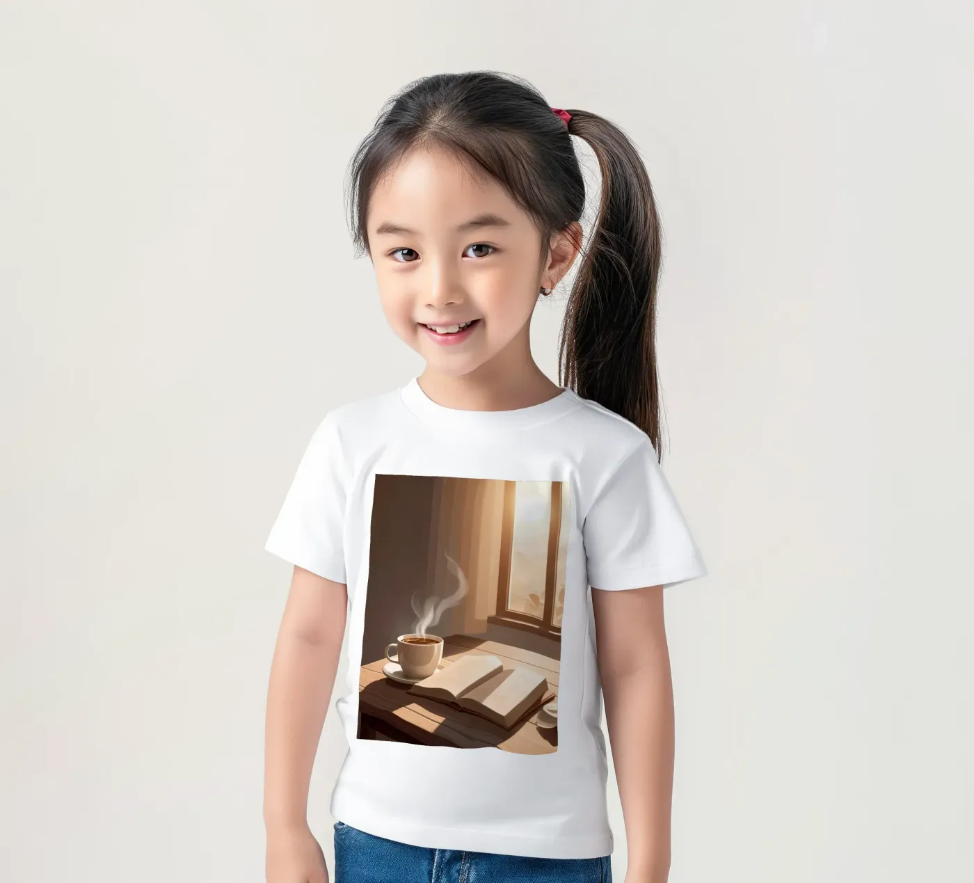 Café et chapitres t-shirt enfant de Maison Solis