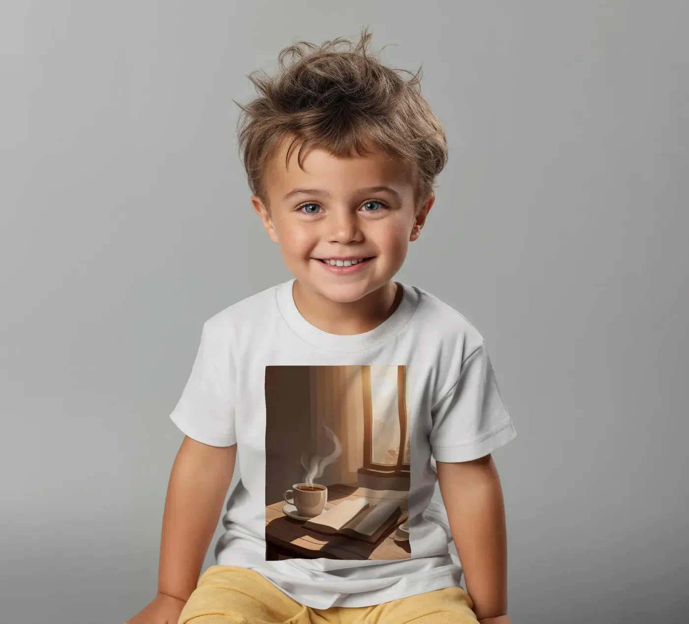 Café et chapitres t-shirt enfant de Maison Solis