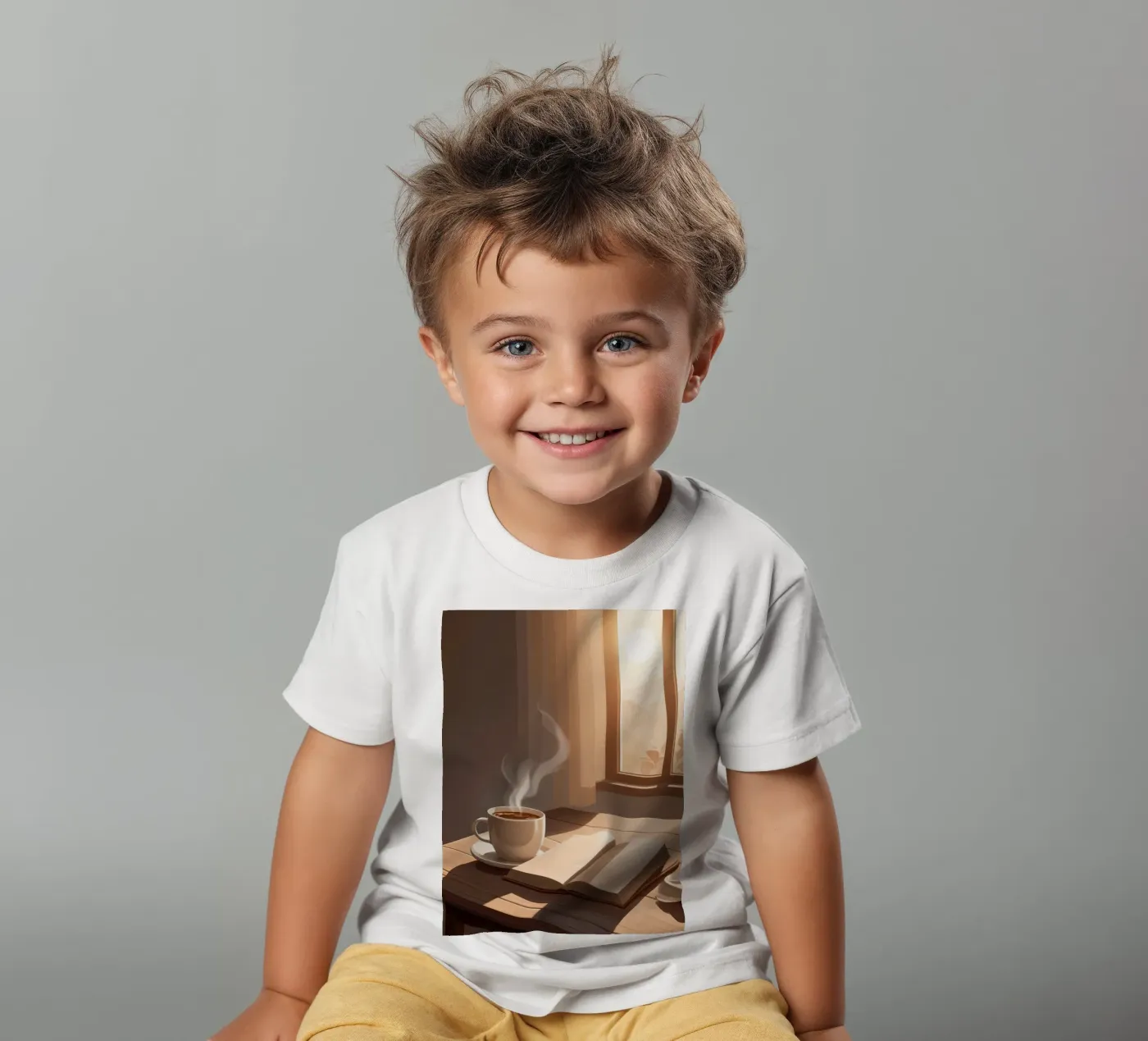 Café et chapitres t-shirt enfant de Maison Solis
