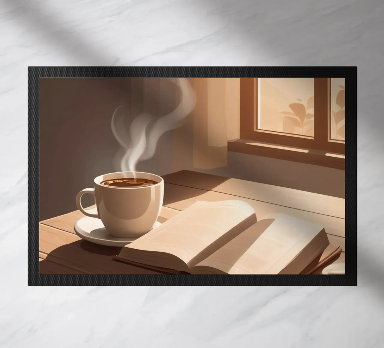 Caffè e capitoli zerbino da Maison Solis