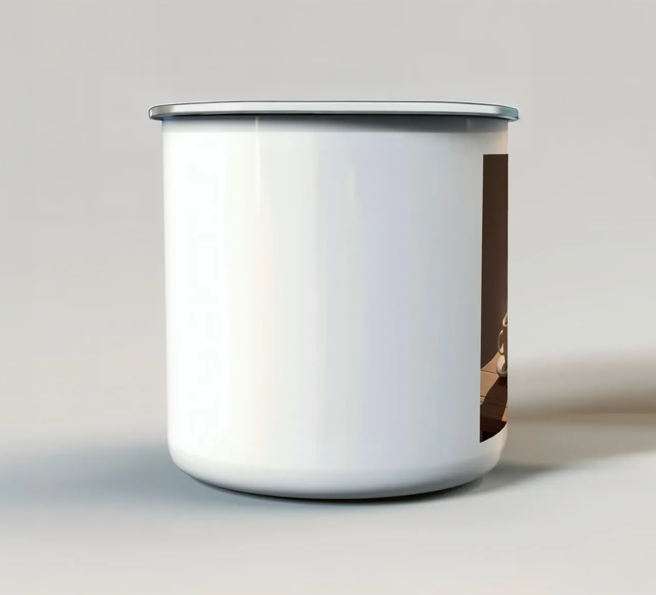 Caffè e capitoli tazza in smalto da Maison Solis