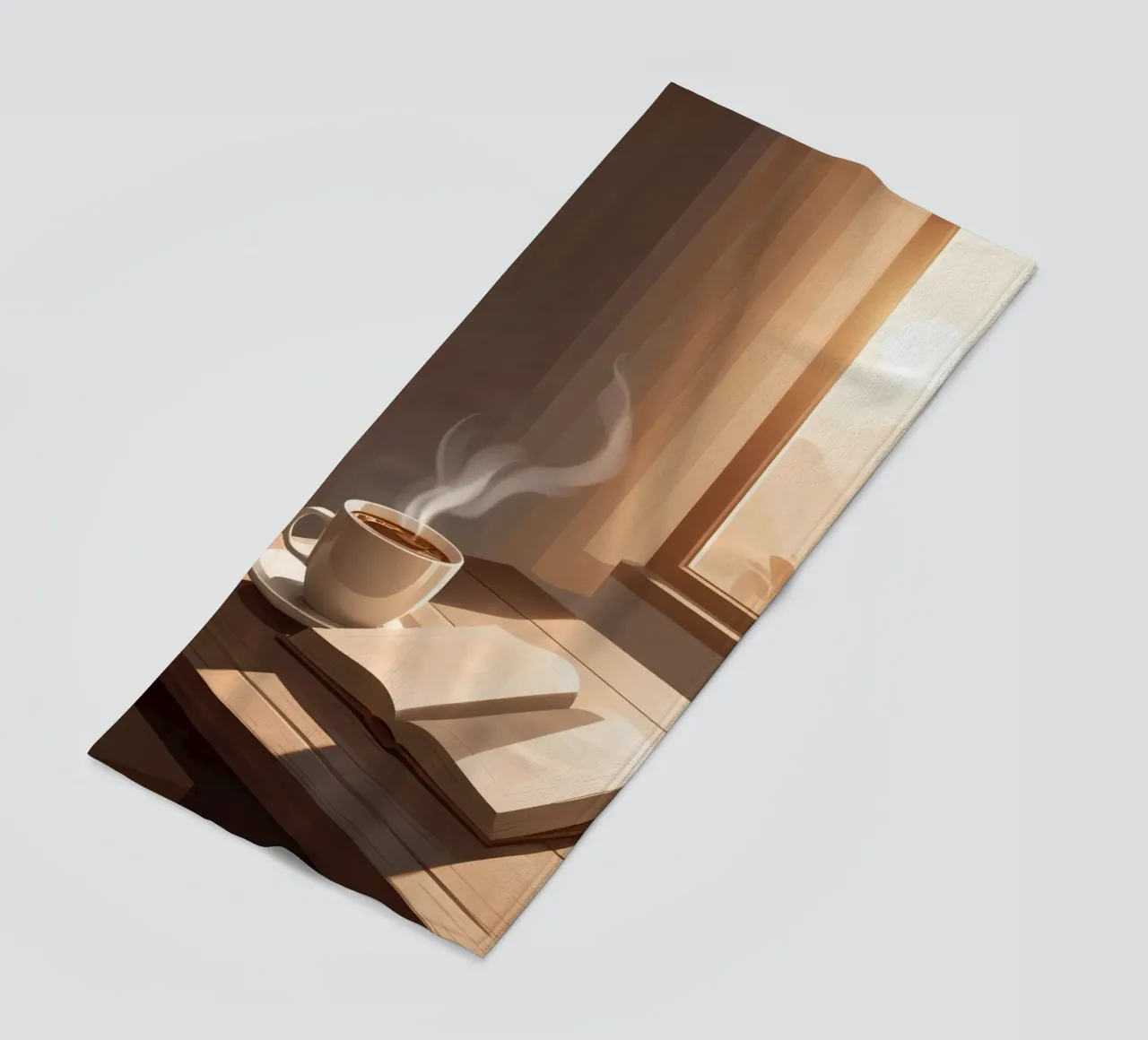 Coffee and Chapters Strandtuch von Maison Solis