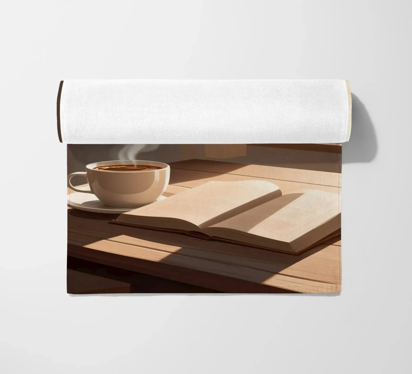 Coffee and Chapters Strandtuch von Maison Solis