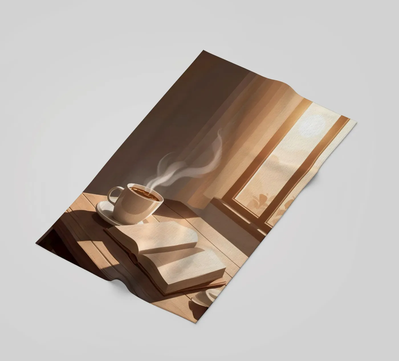 Coffee and Chapters Strandtuch von Maison Solis