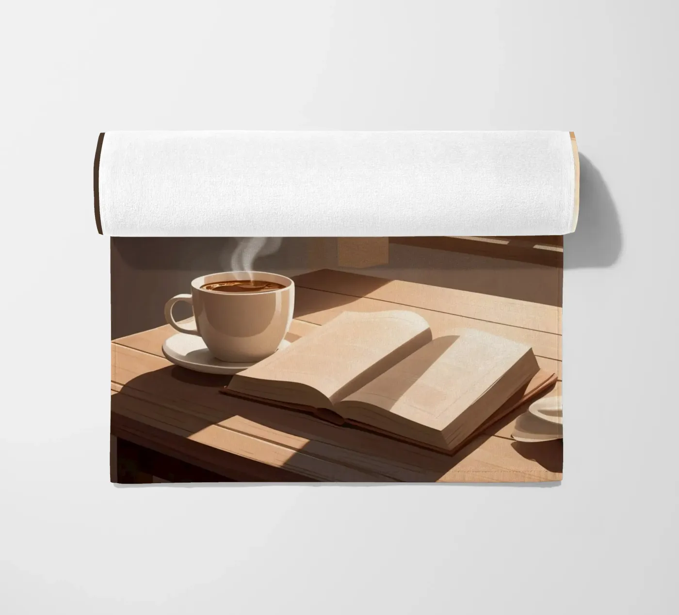 Coffee and Chapters Strandtuch von Maison Solis