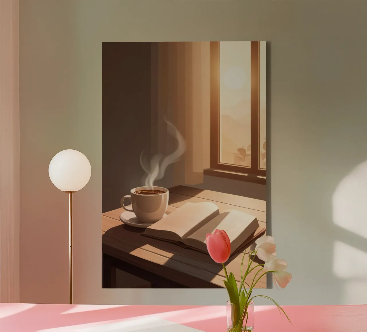 Coffee and Chapters canvas by Maison Solis