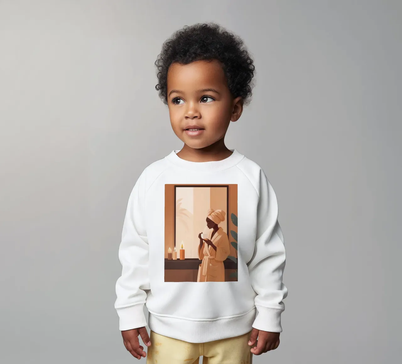 Momenti di serenità felpa neonato da Maison Solis