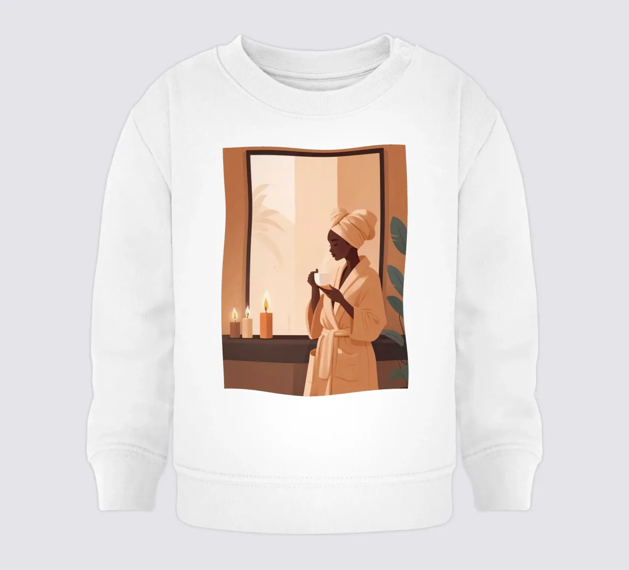 Momenti di serenità felpa neonato da Maison Solis