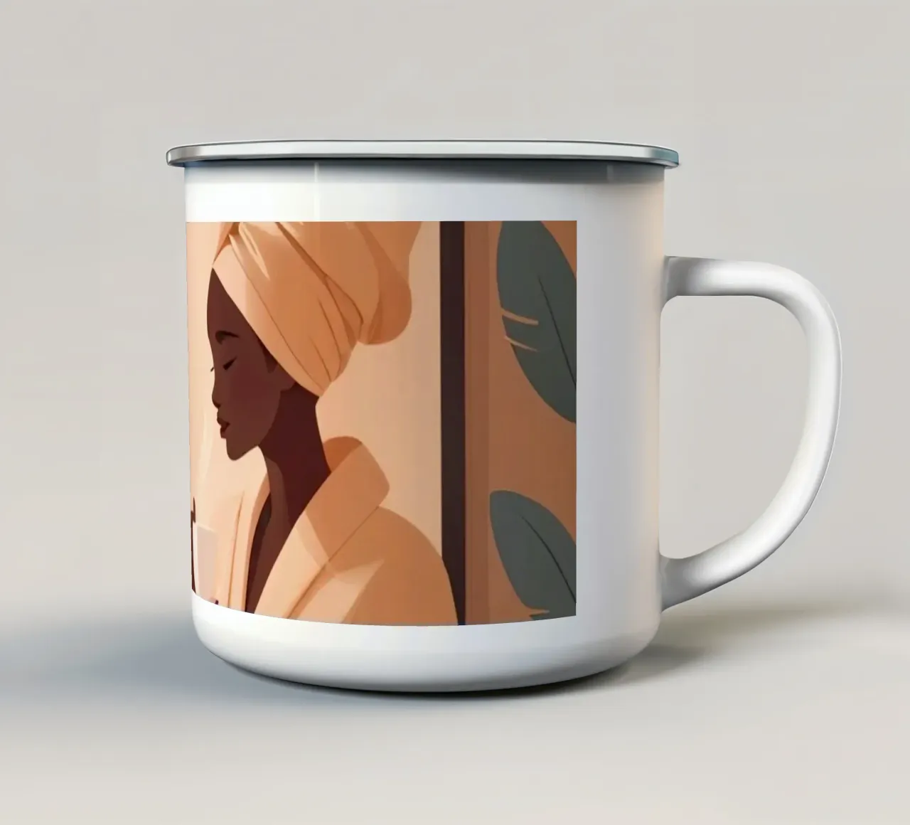 Momenti di serenità tazza in smalto da Maison Solis