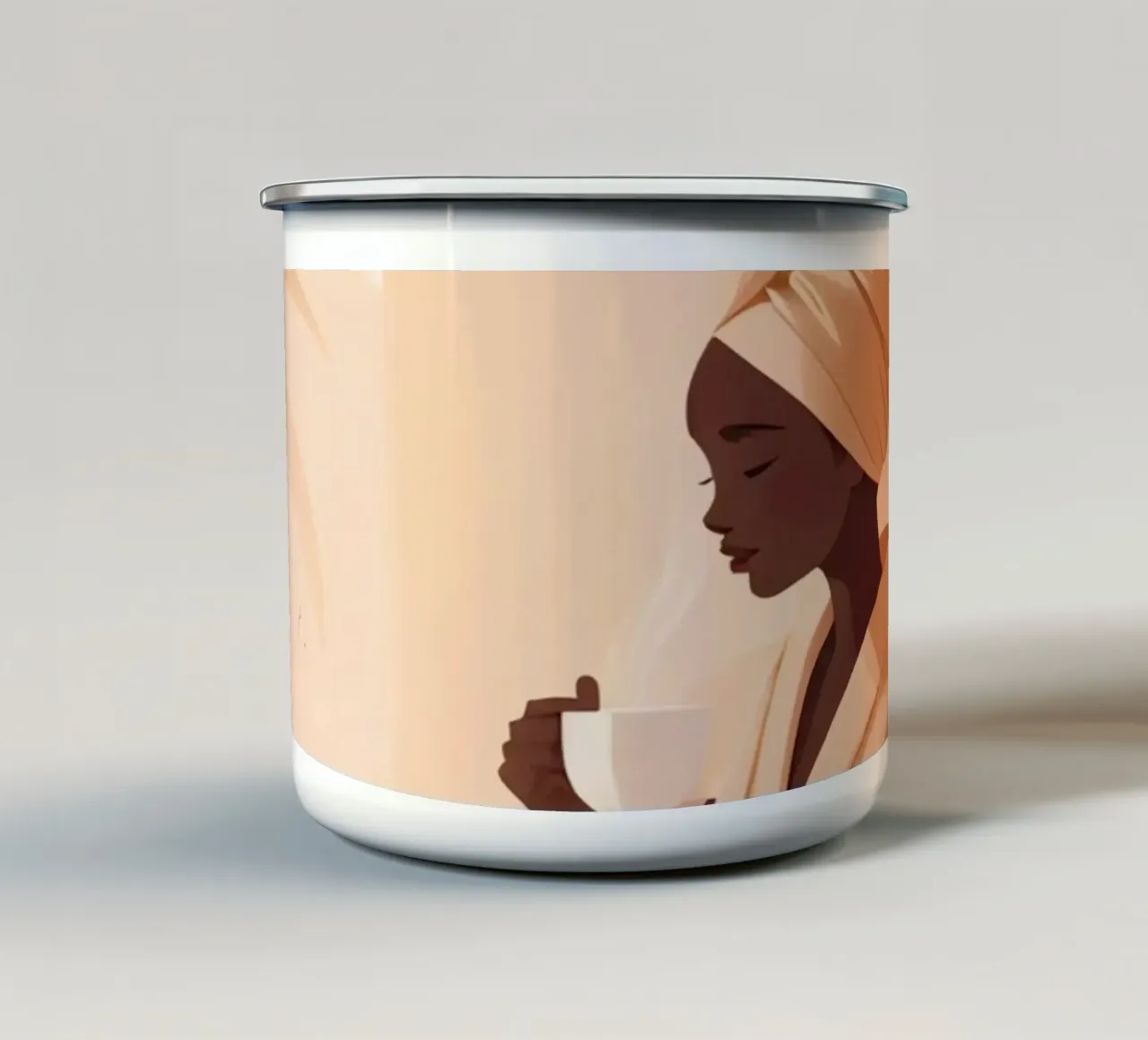 Momenti di serenità tazza in smalto da Maison Solis