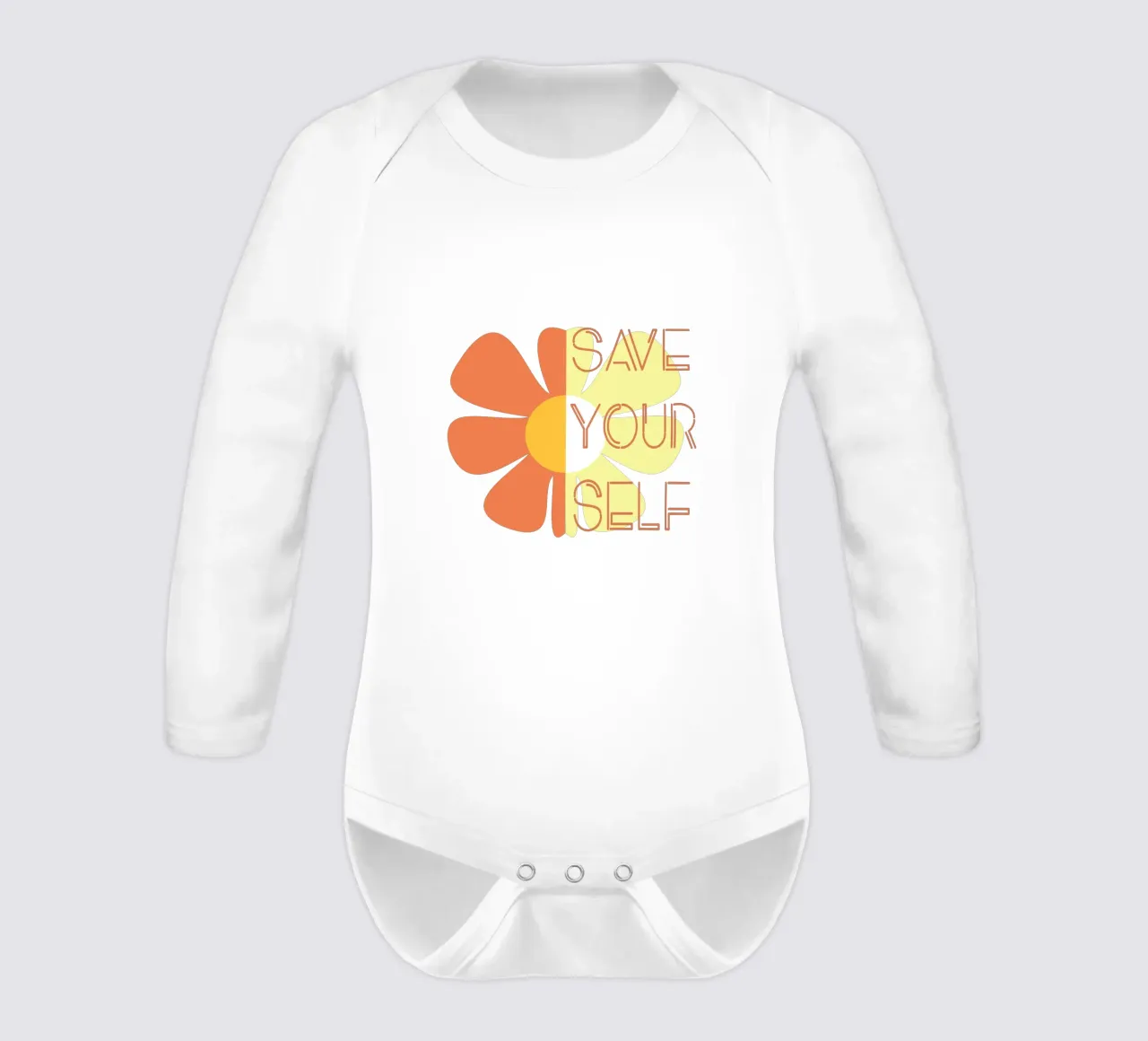 Rette dich selbst Langarm Babybody von LaylaOzFun