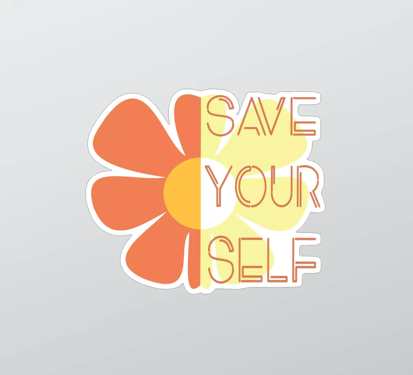 Red jezelf sticker van LaylaOzFun