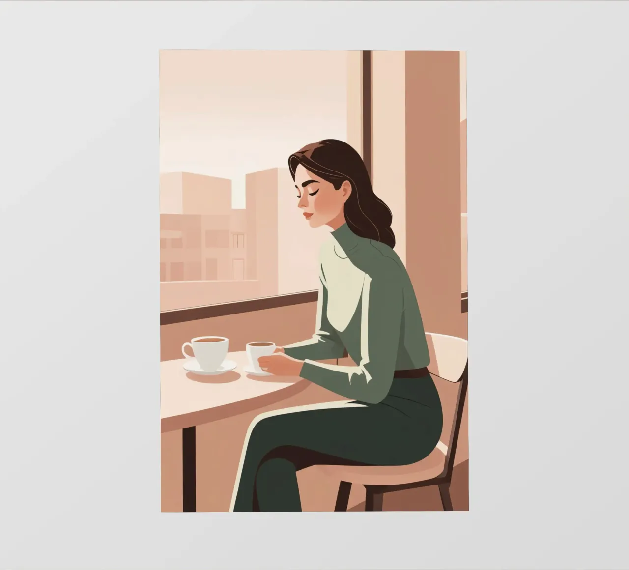 Caffè mattutino tranquillo pellicola backlit da Maison Solis