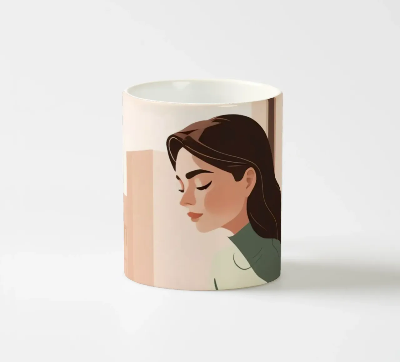 Caffè mattutino tranquillo tazza in ceramica da Maison Solis