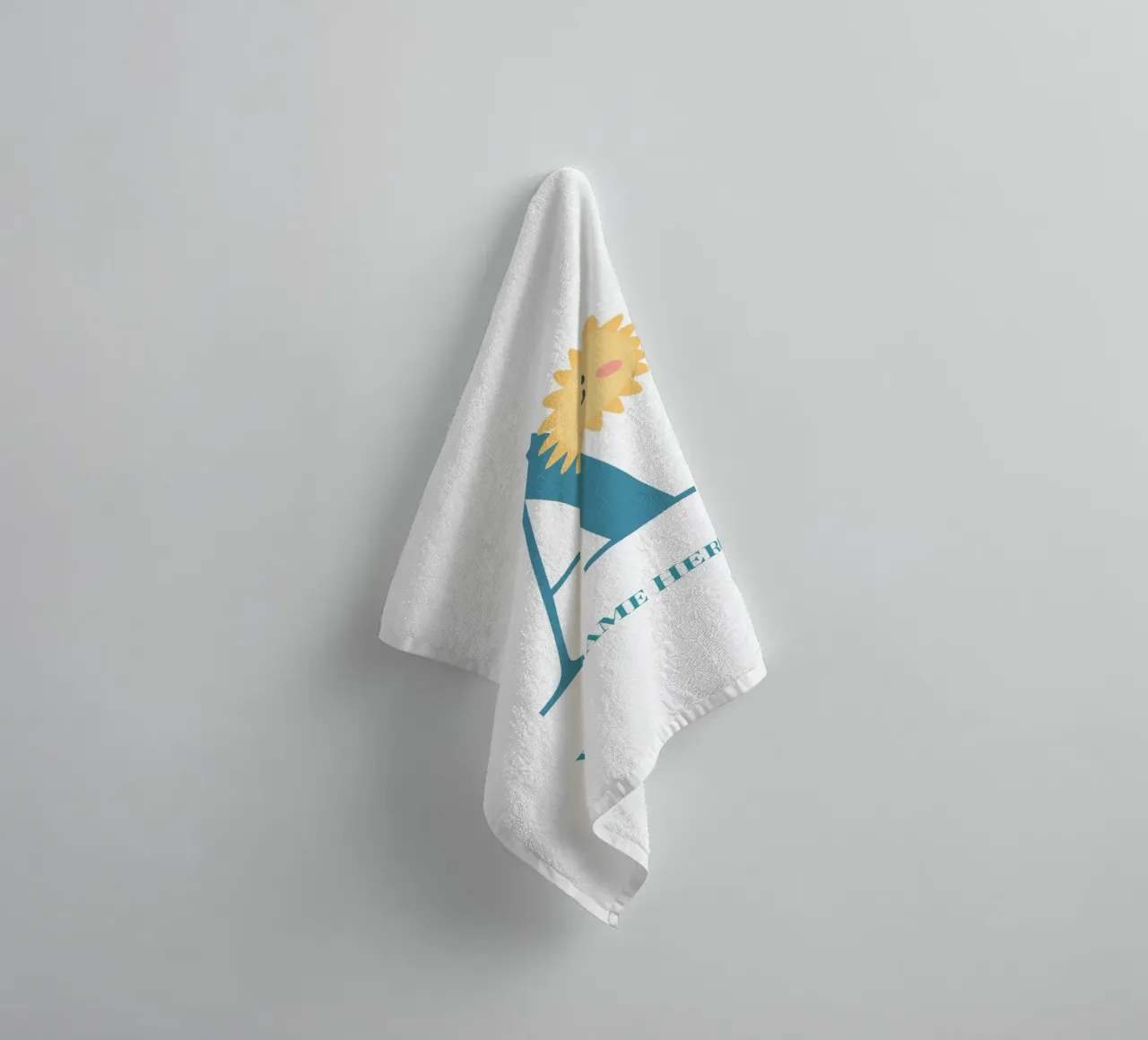 Letter A, Personalized Name Print, Personalized initial towel by The Custom Letter