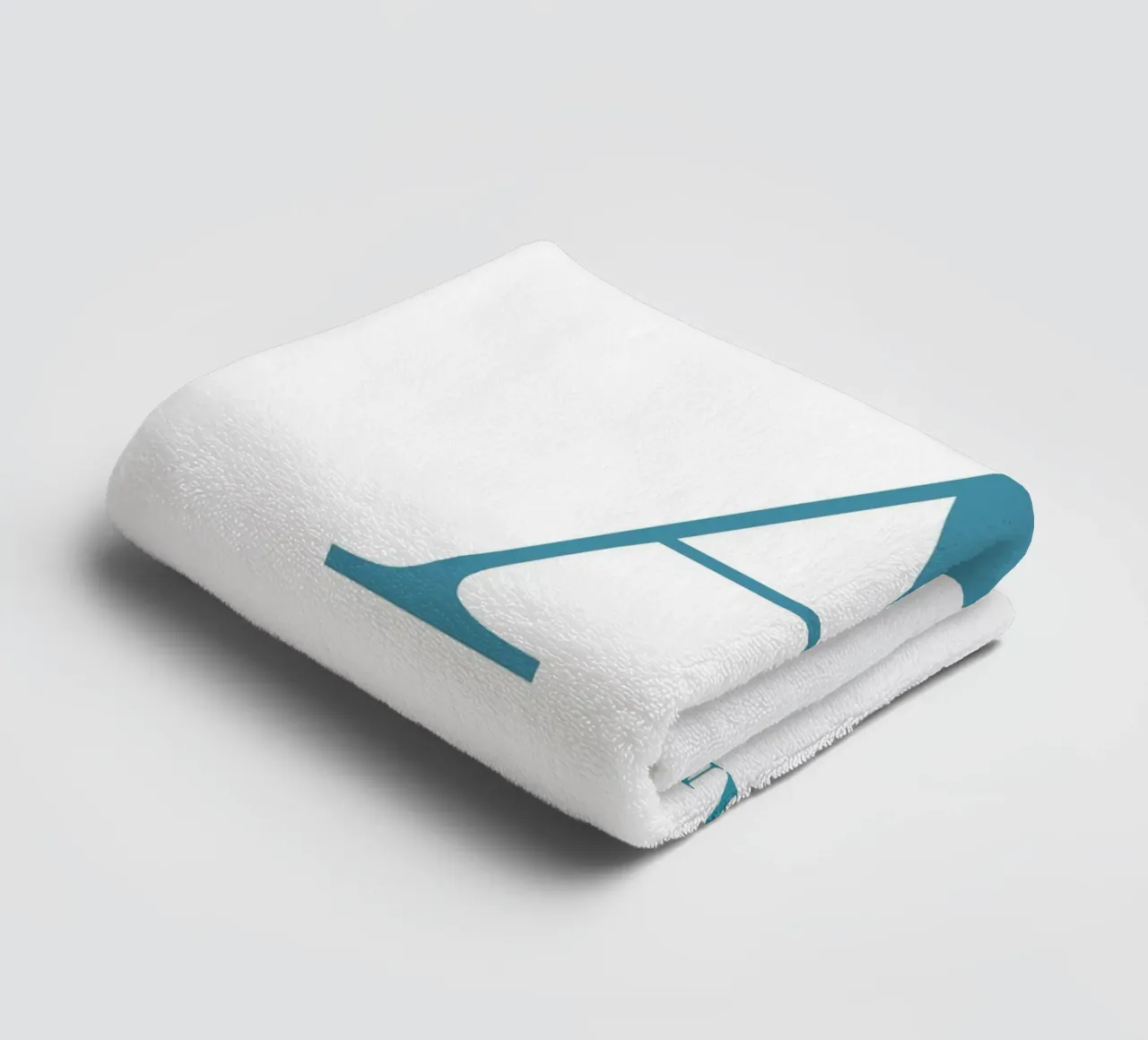 Letter A, Personalized Name Print, Personalized initial towel by The Custom Letter