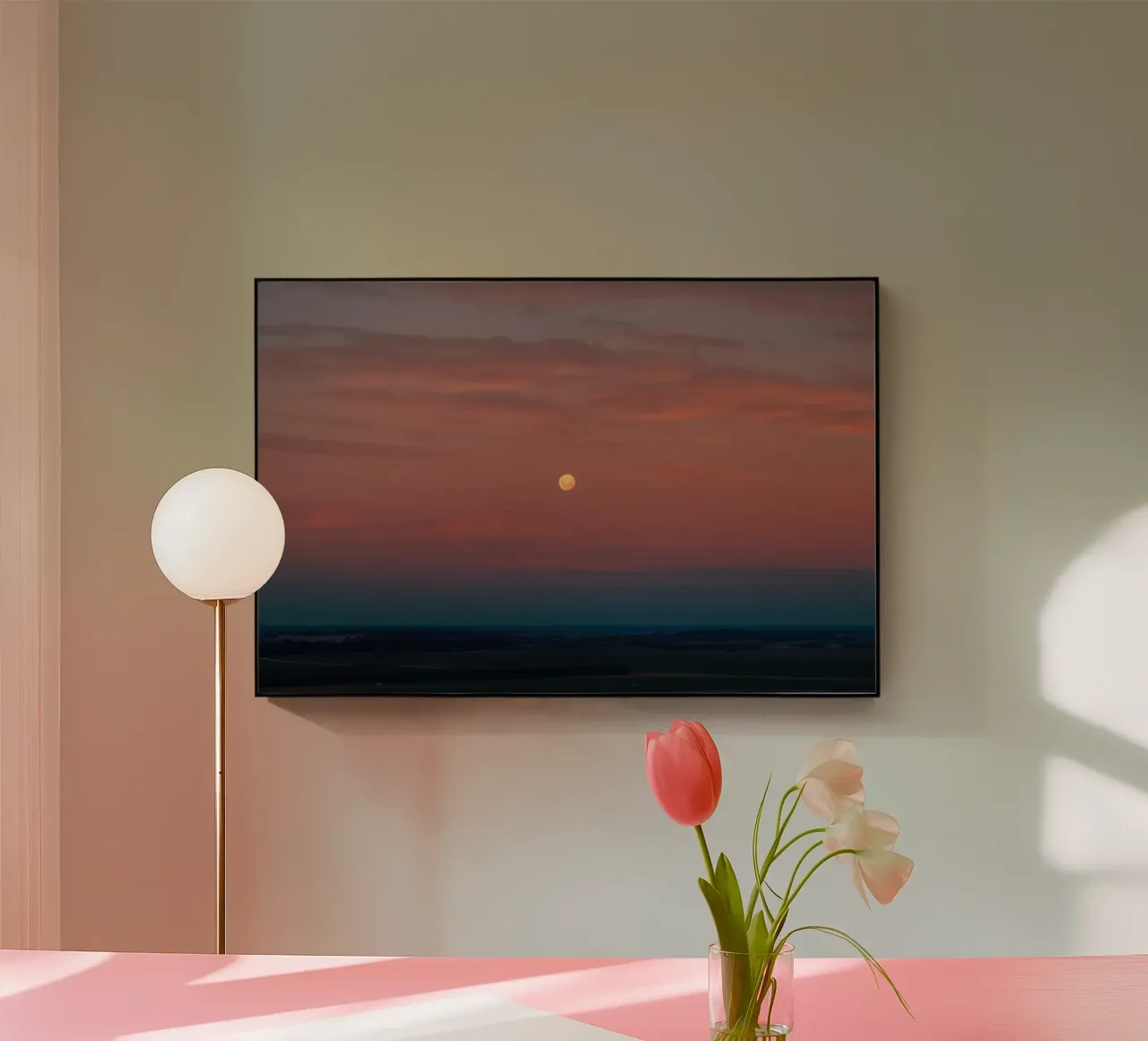 Full Moon Sunset plexiglass da wowhannahphotos