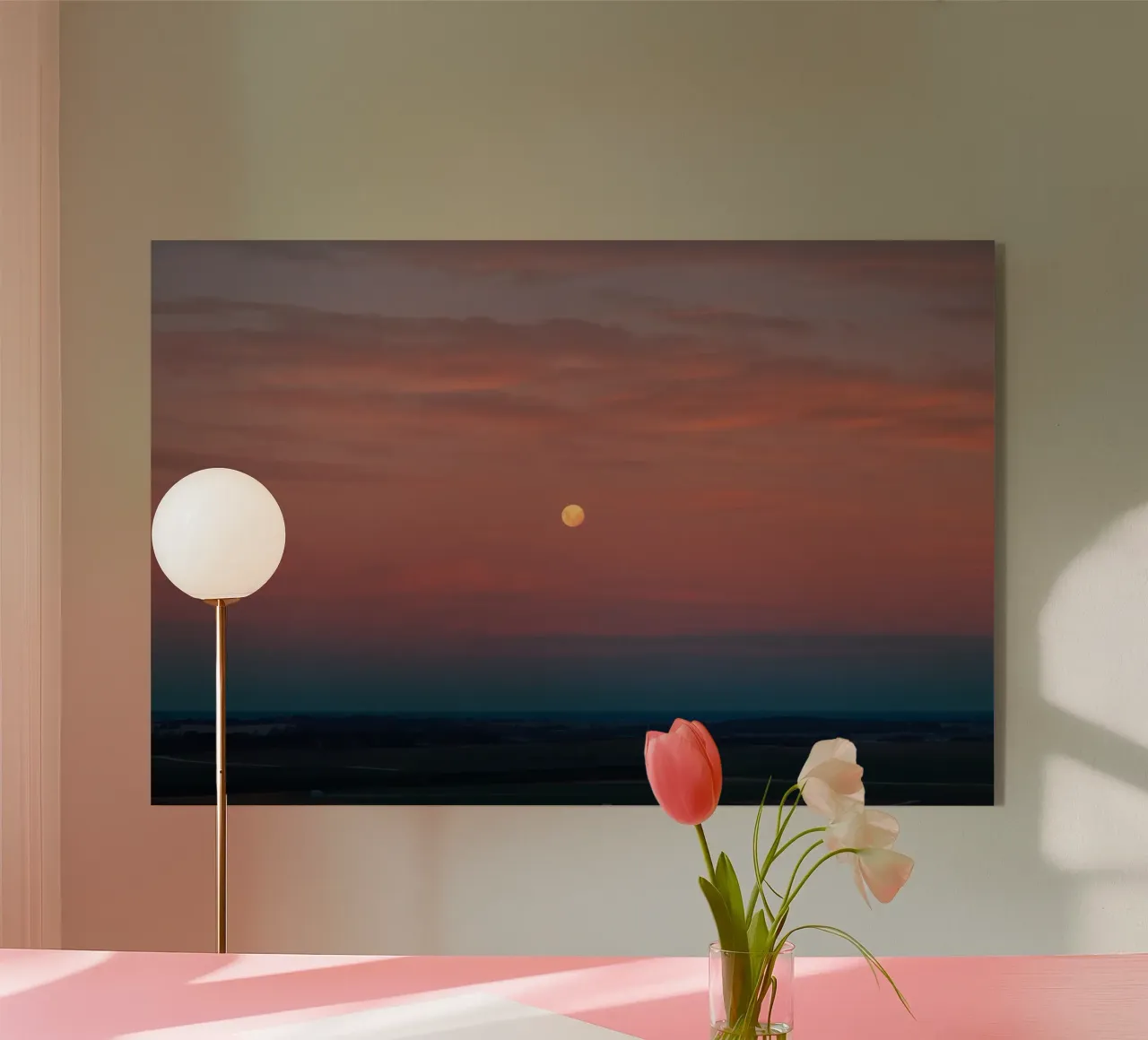 Full Moon Sunset plexiglass da wowhannahphotos