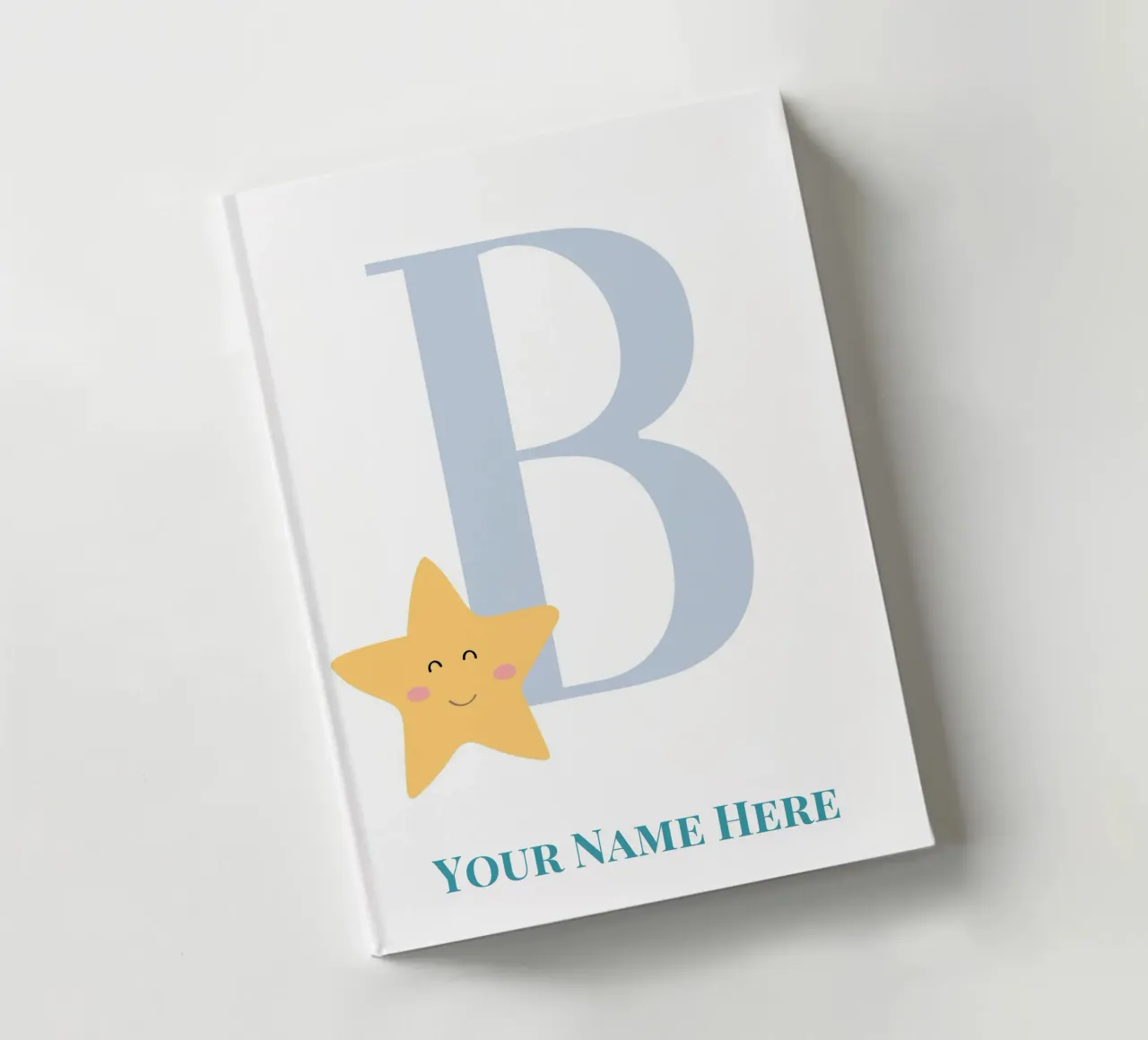 Letter B, Personalized Name Print, Personalized initial notebook by The Custom Letter