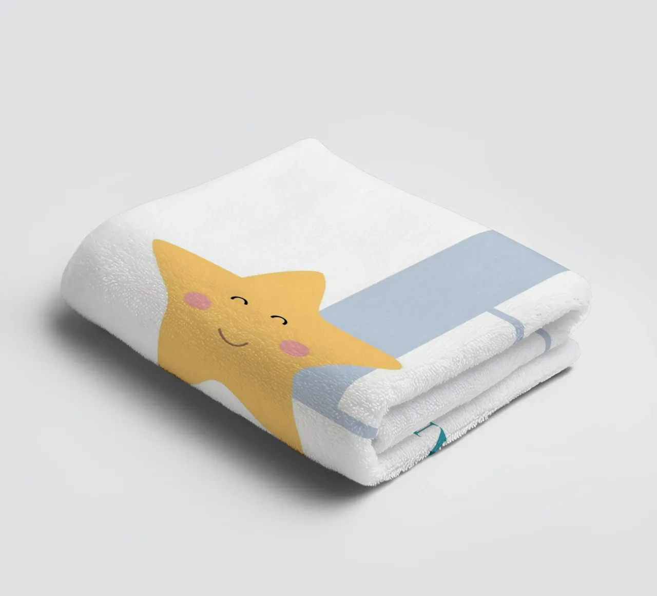 Letter B, Personalized Name Print, Personalized initial towel by The Custom Letter