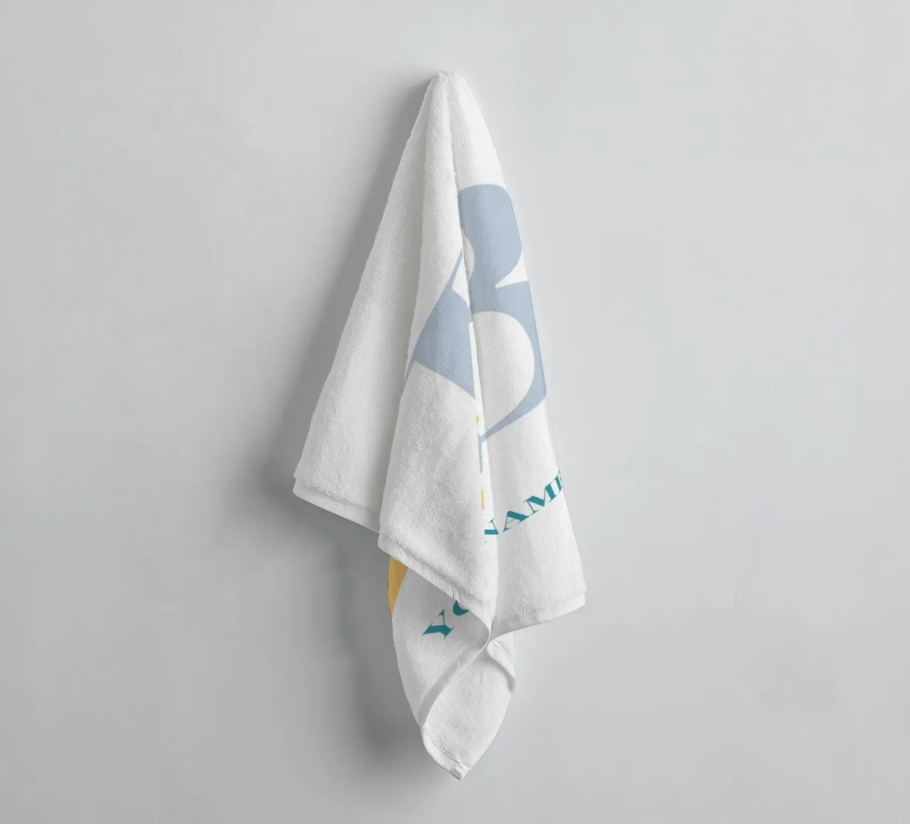 Letter B, Personalized Name Print, Personalized initial towel by The Custom Letter