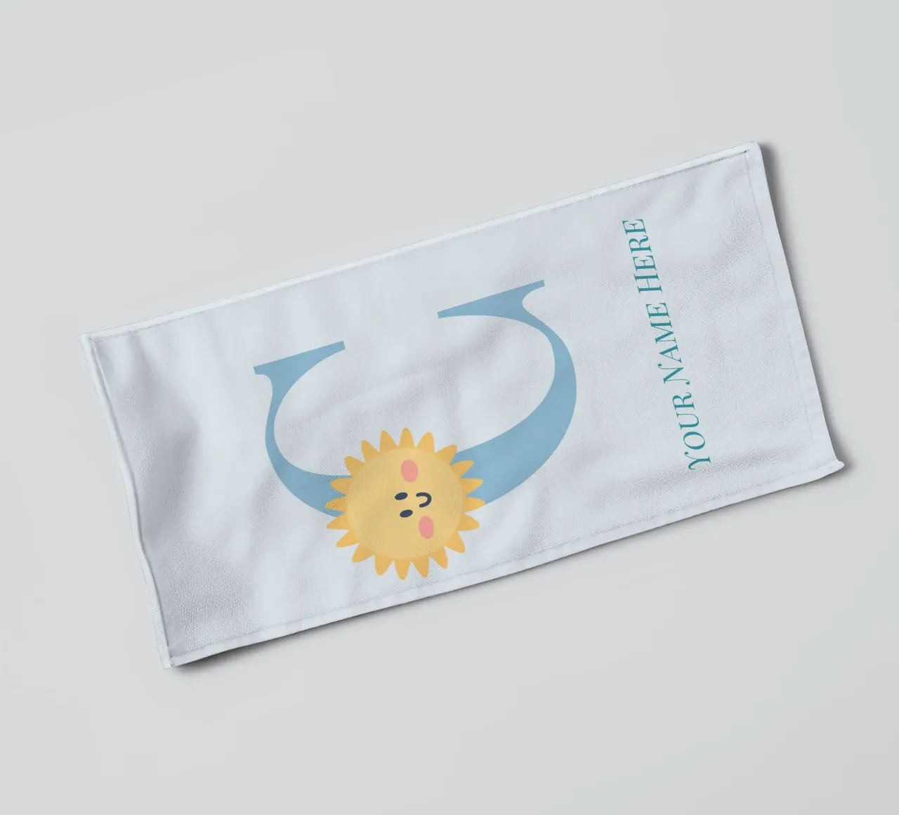 Letter C, Personalized Name Print, Personalized initial towel by The Custom Letter