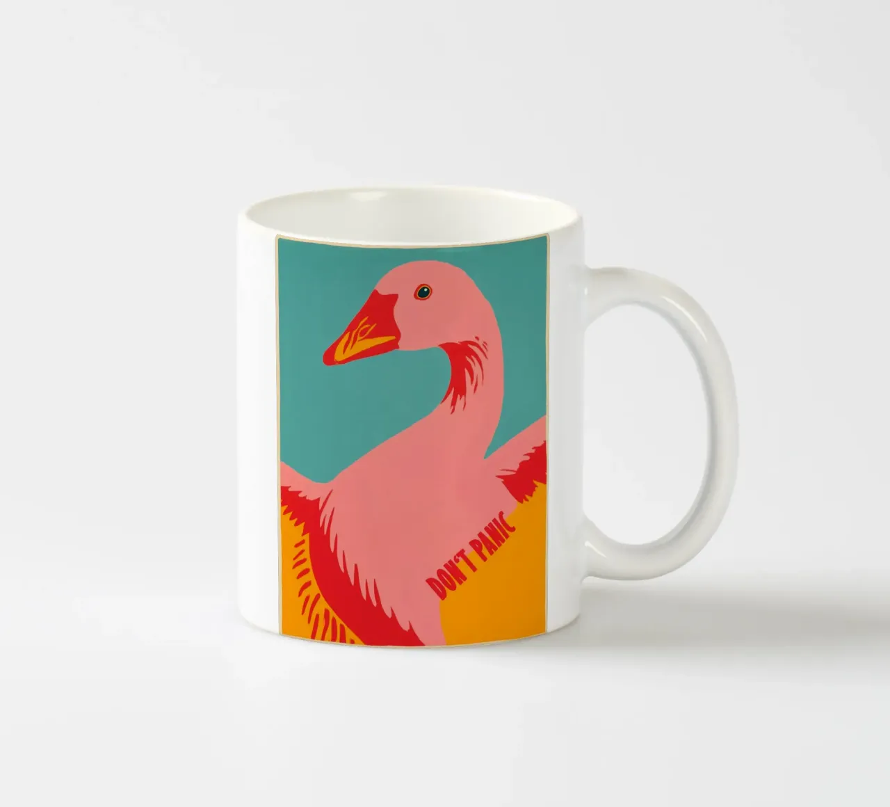 Niente panico e calma in tempi caotici tazza in ceramica da Autofocus