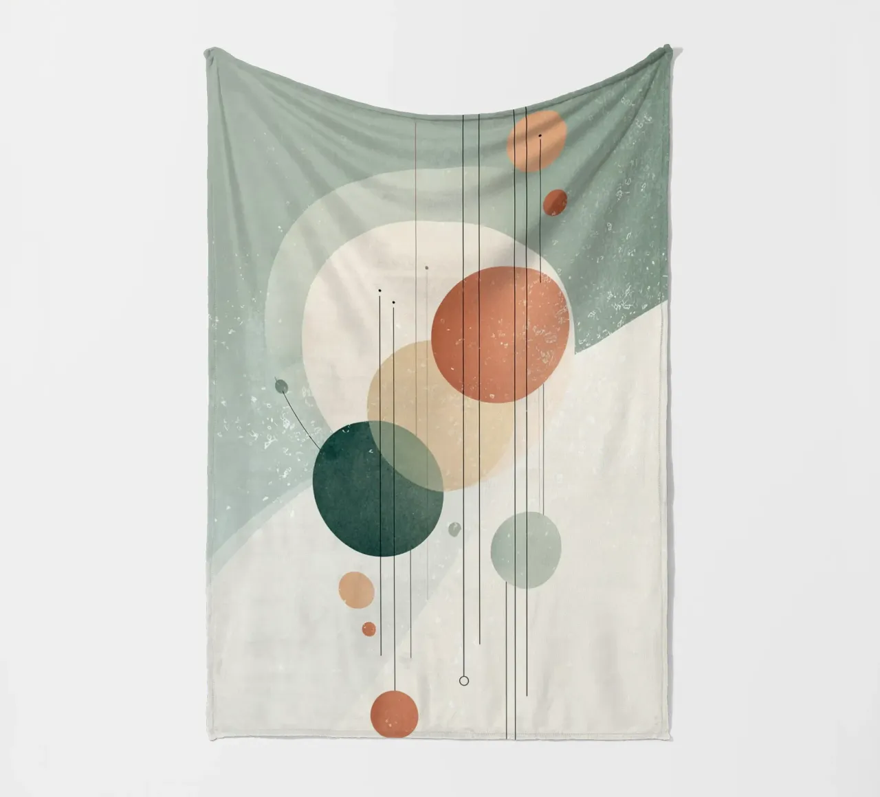 Winter Orbits Fleecedecke von Geometrica