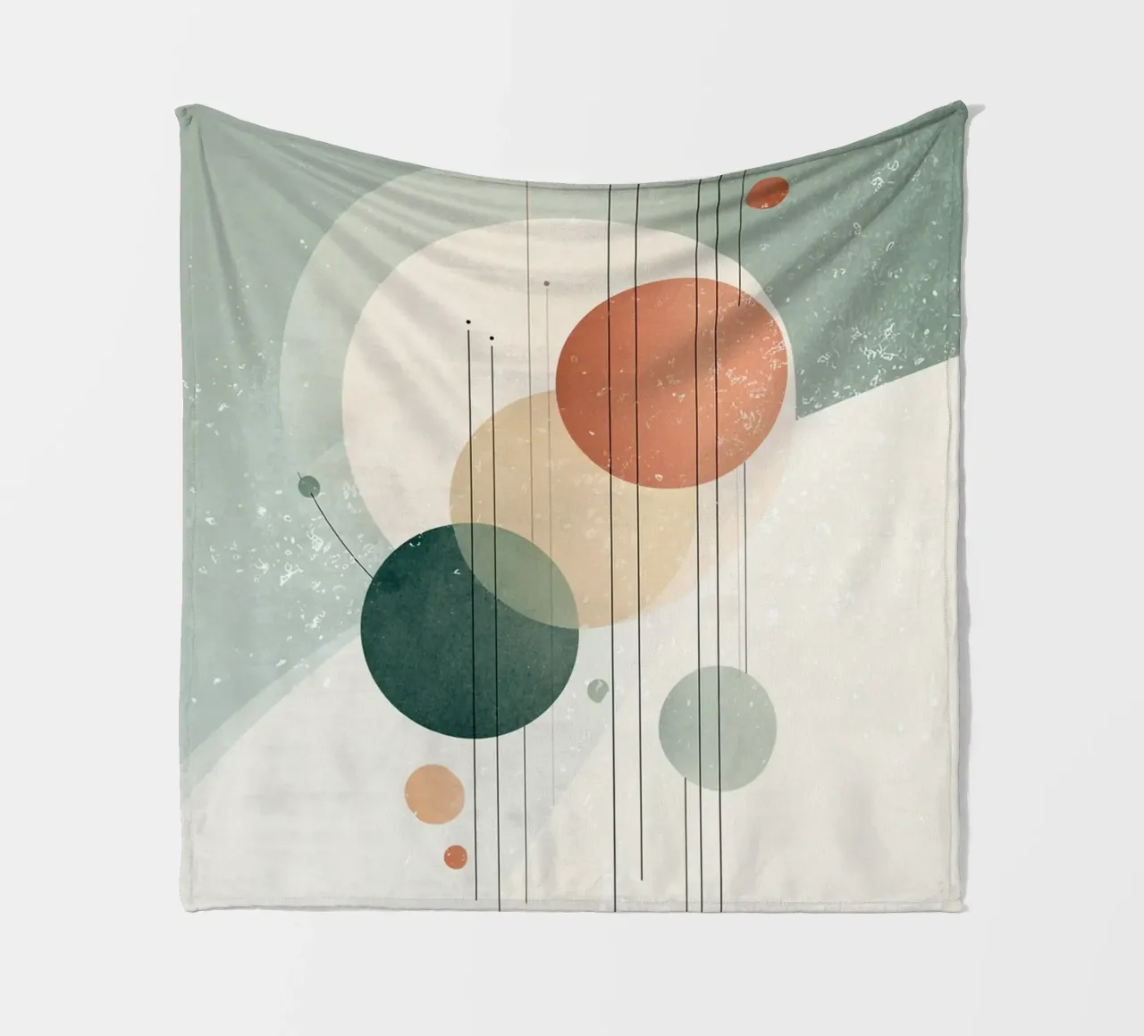 Winter Orbits Fleecedecke von Geometrica