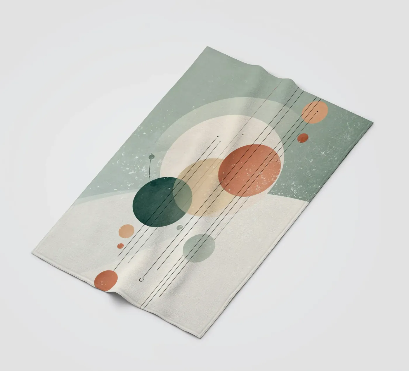 Winter Orbits coperta in pile da Geometrica