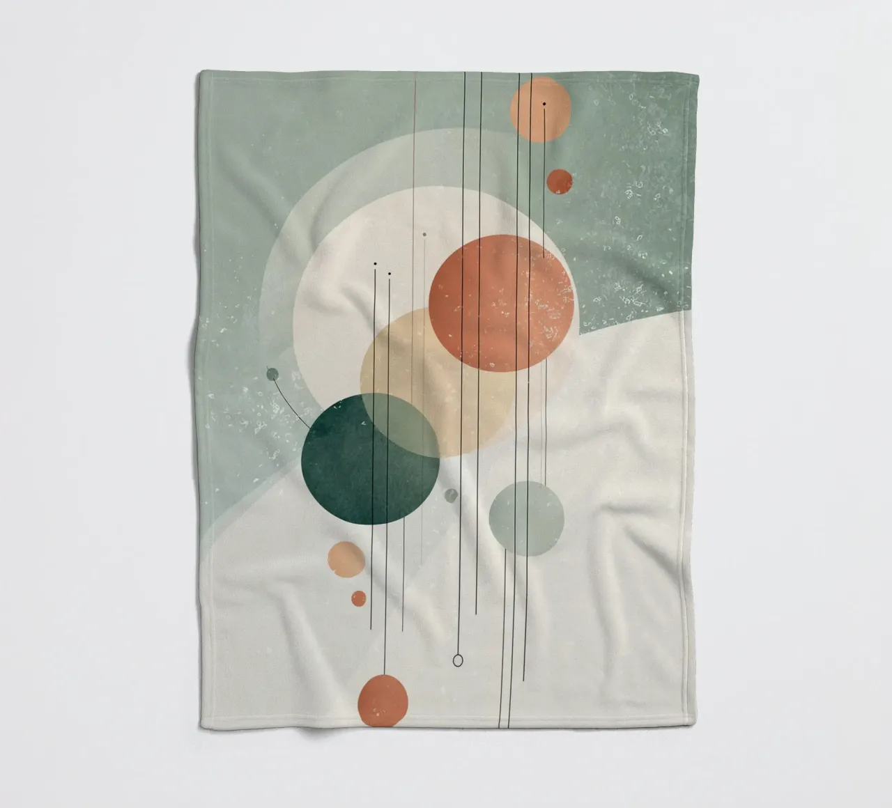 Winter Orbits Fleecedecke von Geometrica